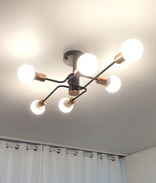 코스마 6등(블랙) LED방등 안방전등