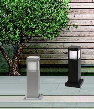 라나 사각 잔디등(그레이/블랙,35Cm)